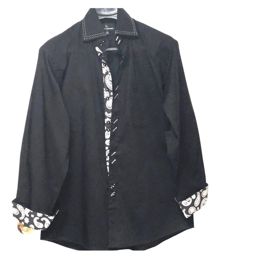 Stacy Adams Cuffed High-Fashion Dress Shirt